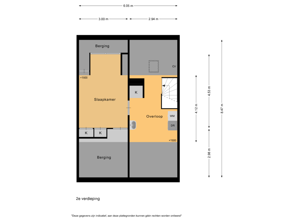 Bekijk plattegrond van 2e verdieping van Frans Halslaan 46