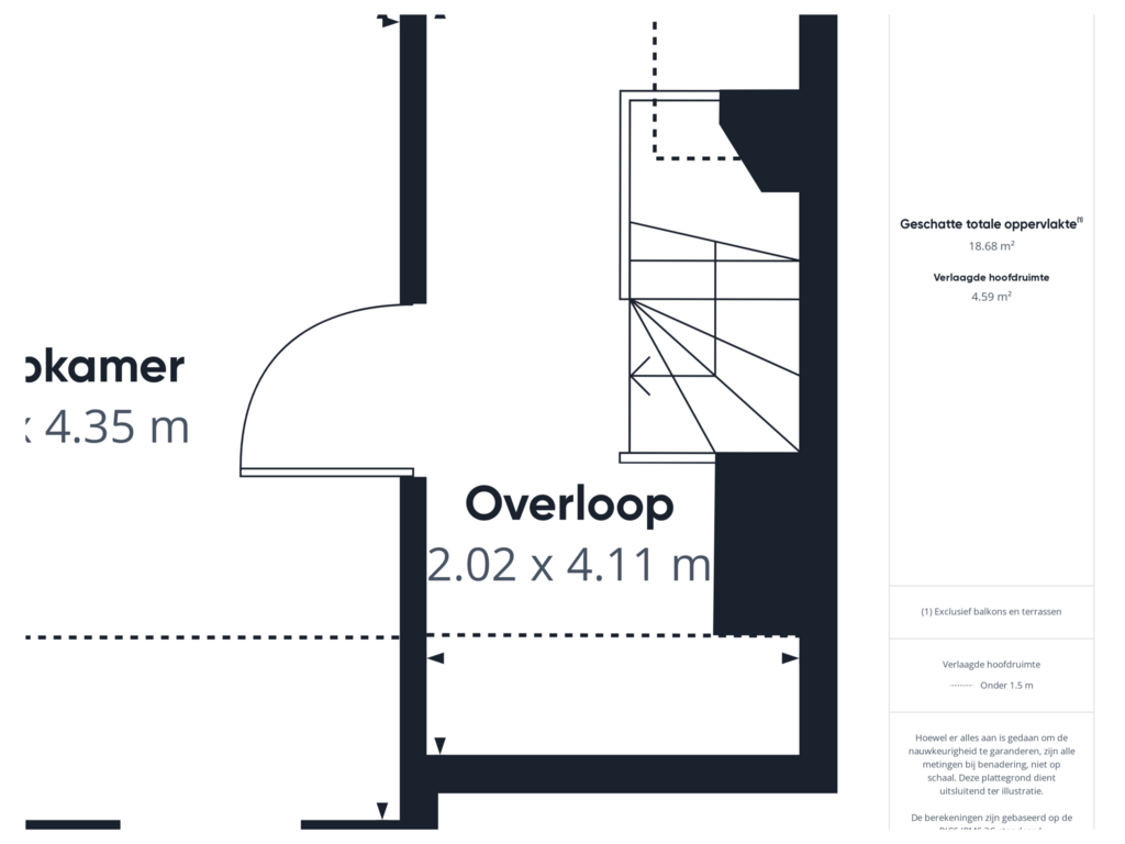 Bekijk plattegrond van Tweede verdieping van Ferlemanstraat 96