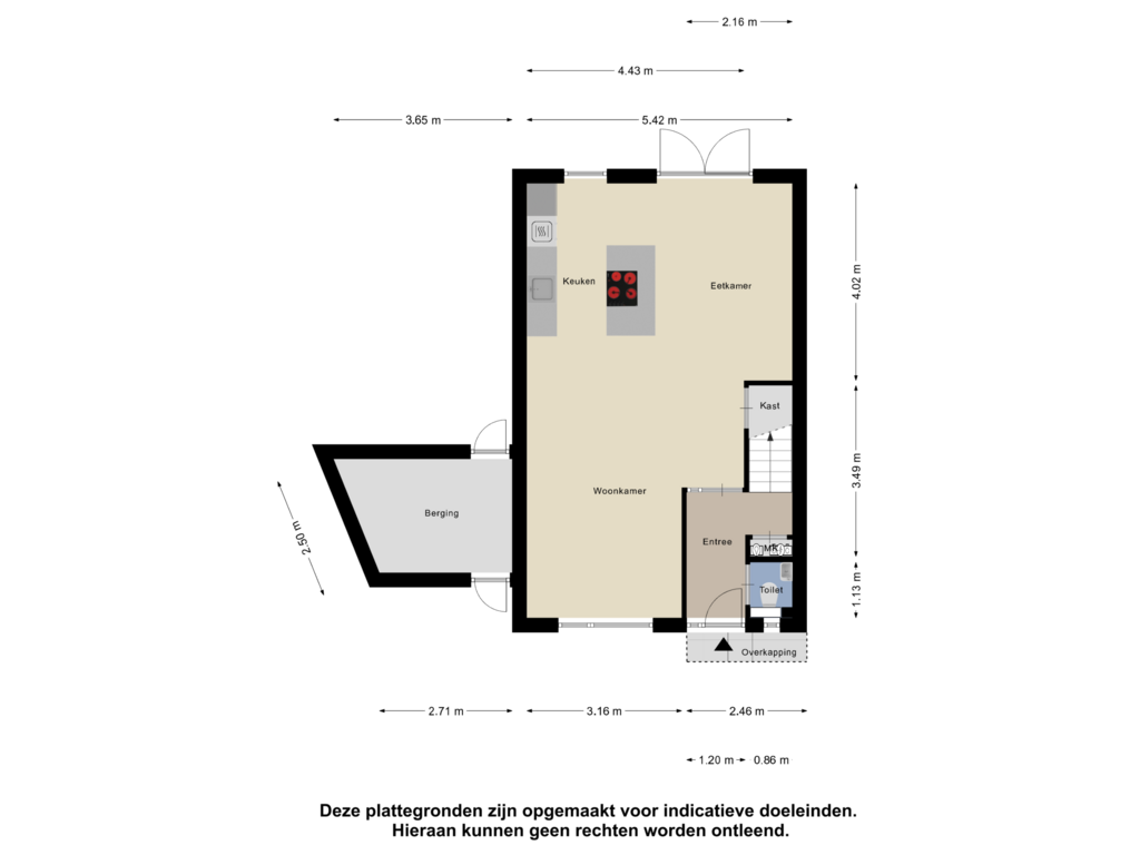 Bekijk plattegrond van Begane Grond van Blokpolder 49