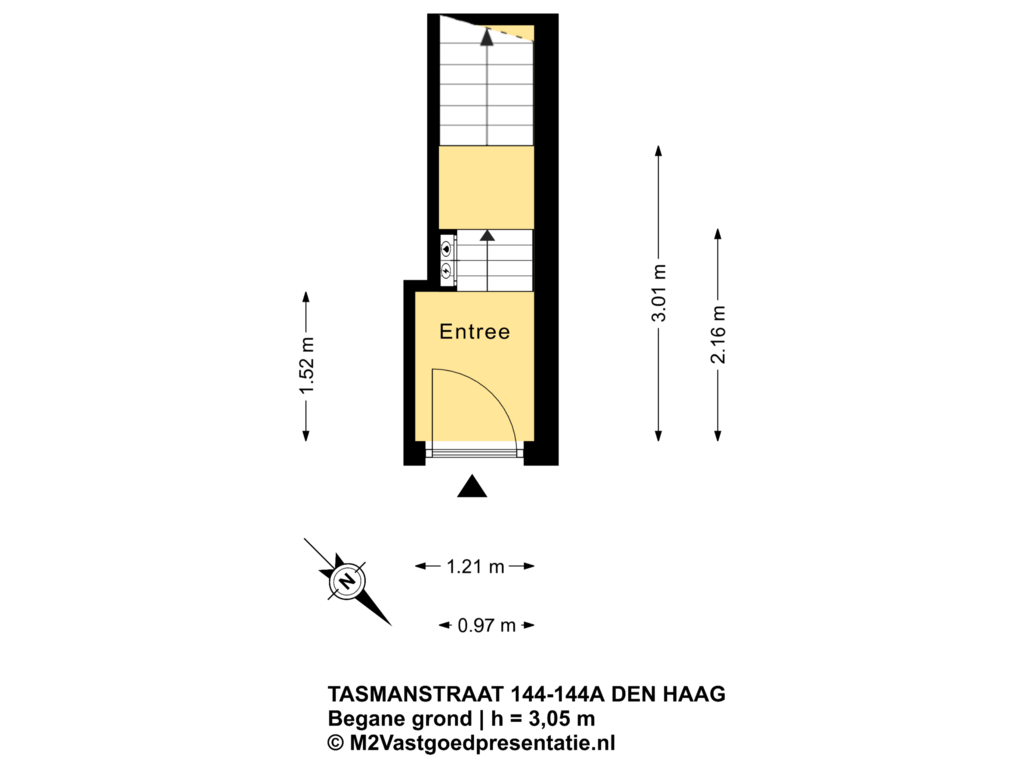 Bekijk plattegrond van Begane grond van Tasmanstraat 144