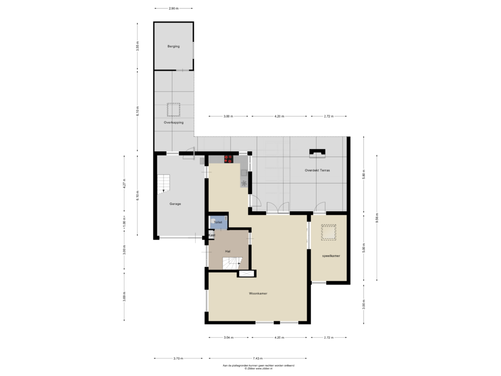 Bekijk plattegrond van Begane Grond van Vlinkert 71