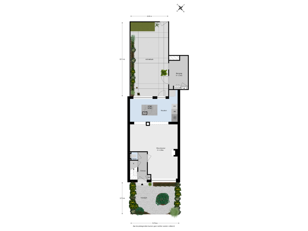 Bekijk plattegrond van Situatie van P.C. Hooftstraat 22