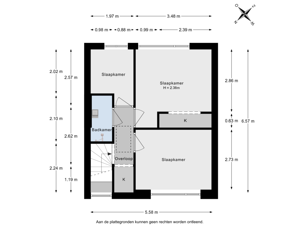 Bekijk plattegrond van 1e Verdieping van P.C. Hooftstraat 22