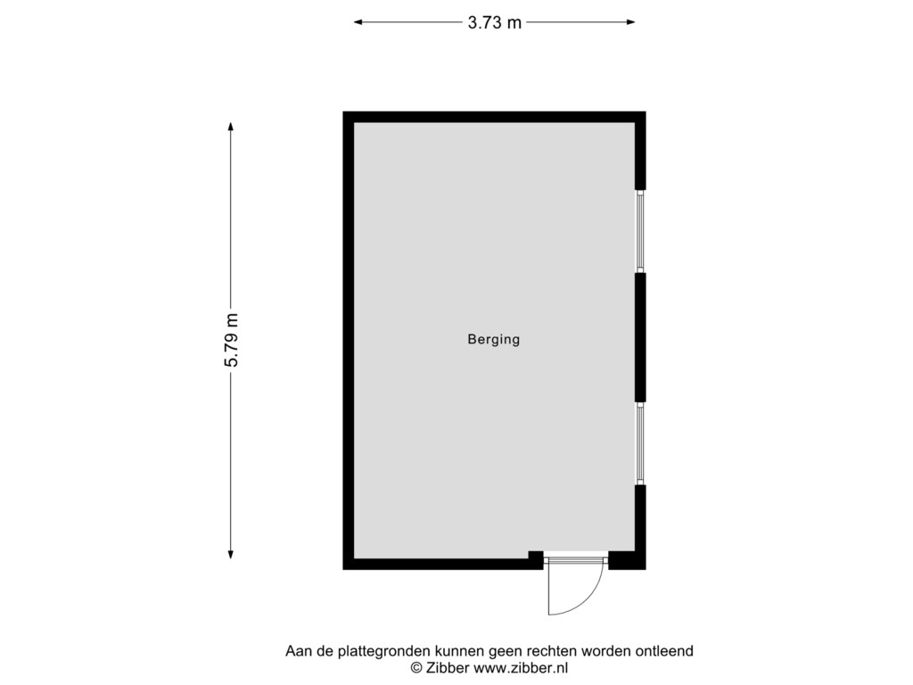 Bekijk plattegrond van Berging van Osseweg 37