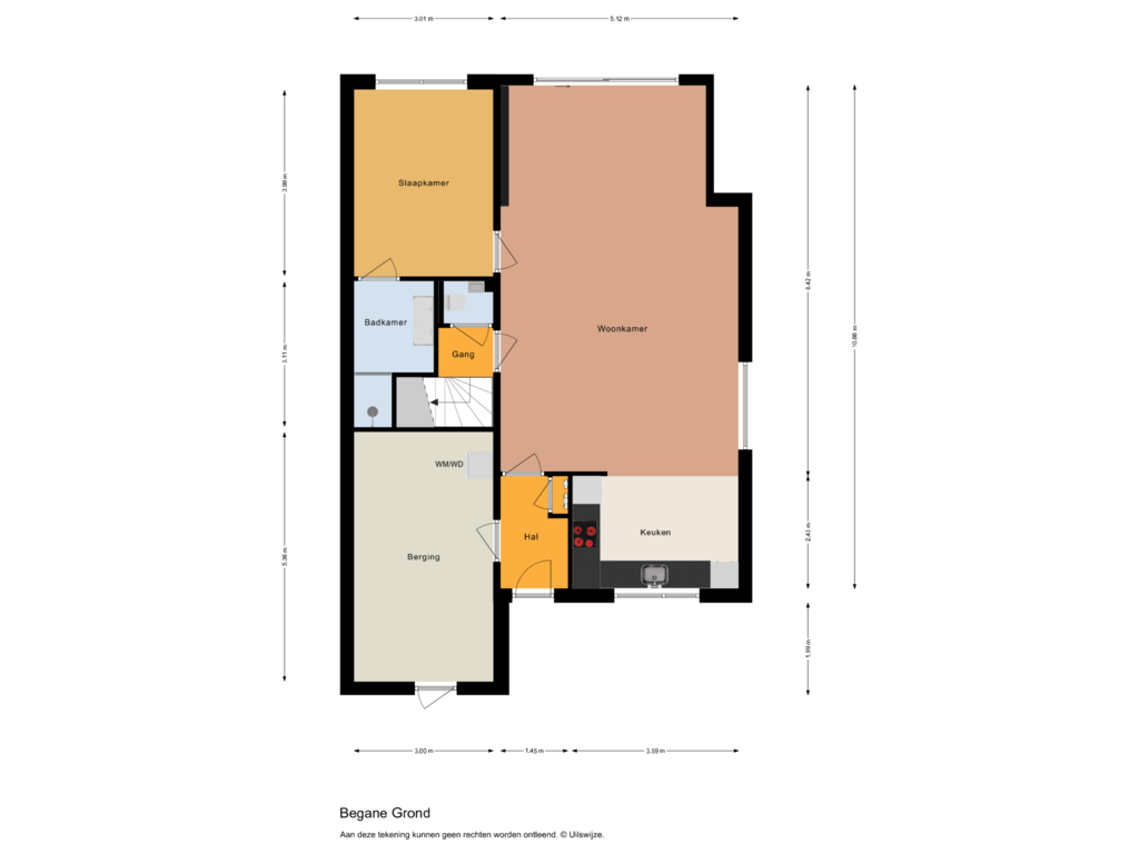 Bekijk plattegrond van Begane Grond van Uilenveld 130