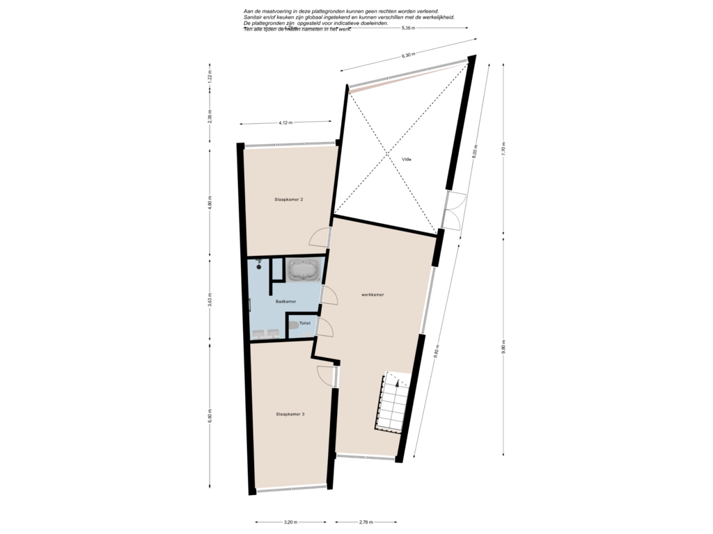 Bekijk plattegrond van 1e verdieping van Roemer Visscherstraat 7