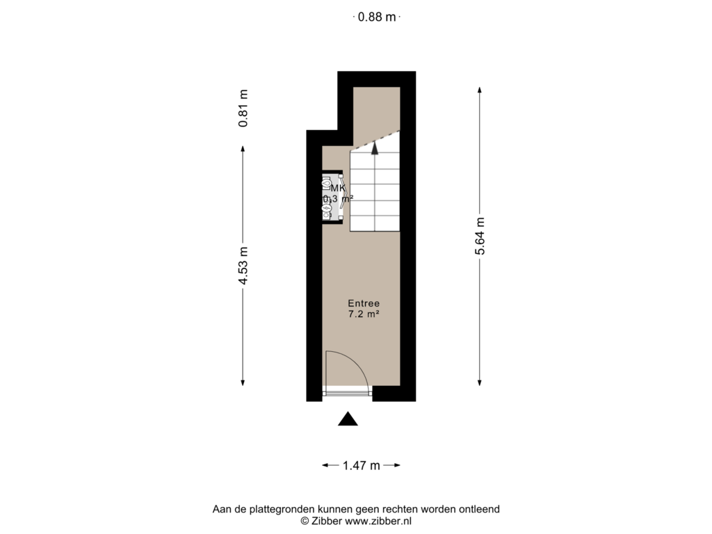 Bekijk plattegrond van Entree van Singelpassage 3-A