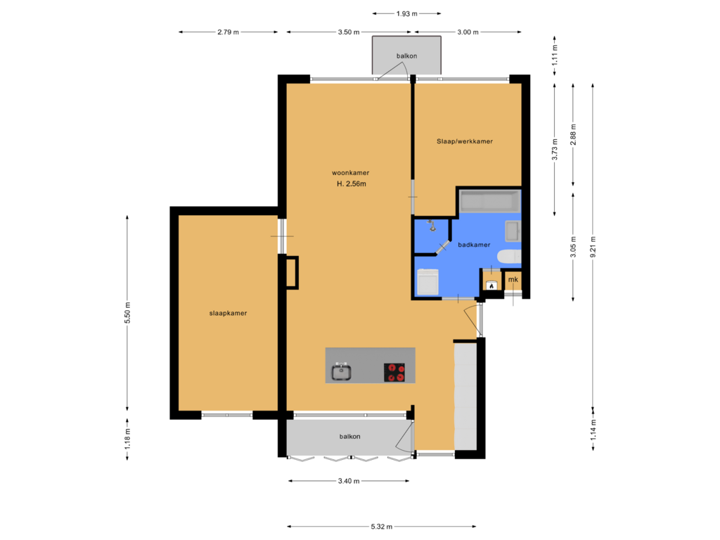 Bekijk plattegrond van etage van Wolvenlaan 241