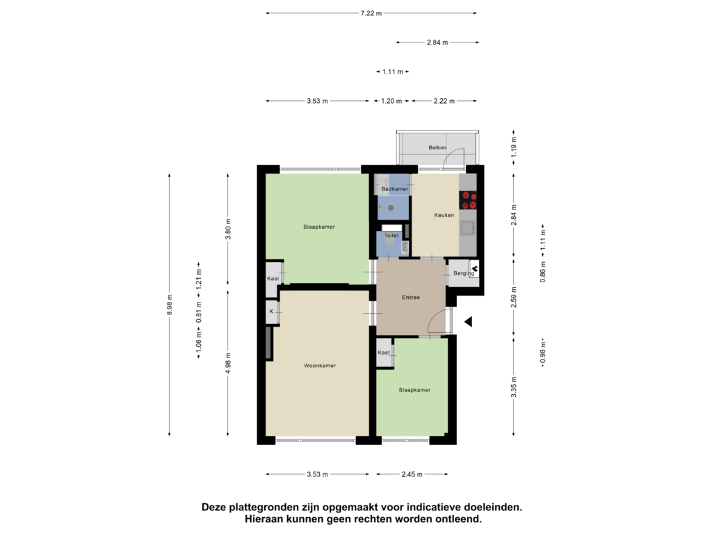 Bekijk plattegrond van Appartement van Meent 11-C