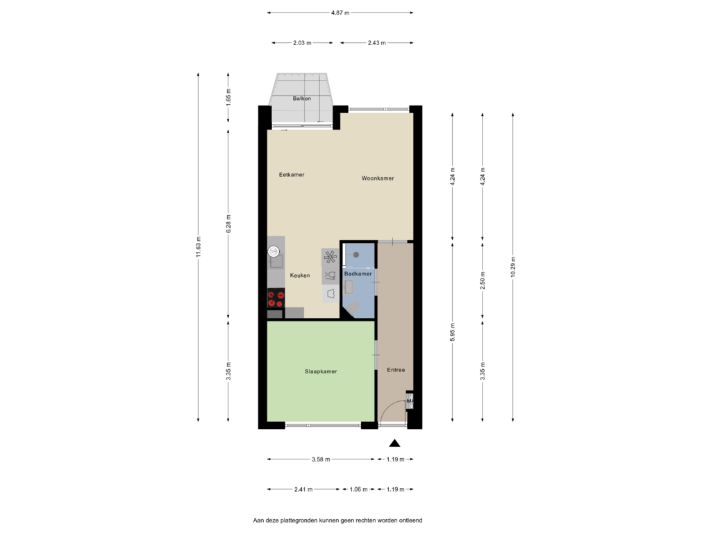 Bekijk plattegrond van Appartement van Markt 25-B4