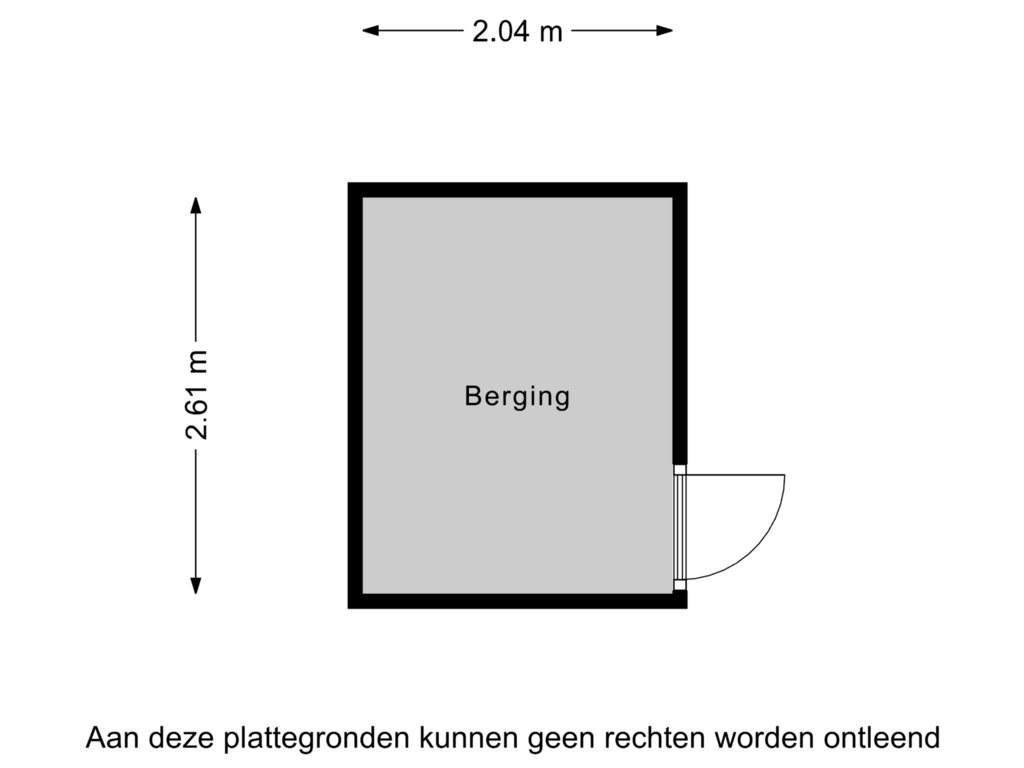 Bekijk plattegrond van Berging van Markt 25-B4