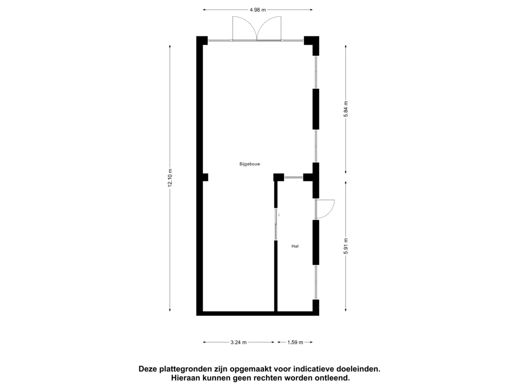 Bekijk plattegrond van Tuinhuis van Tuinstraat 10