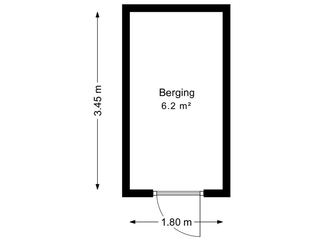 Bekijk plattegrond van berging van Schuitenvoerderstraat 39