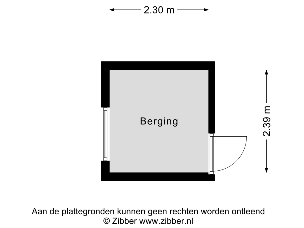 View floorplan of Berging of Catharina van Rennesstraat 242