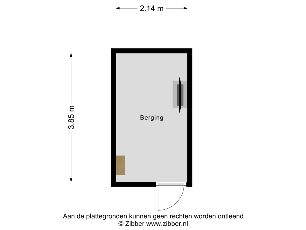 View floorplan of Berging of De Kievit 1