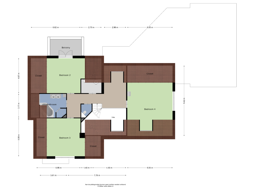 Bekijk plattegrond van Eerste verdieping van Vinklaan 10