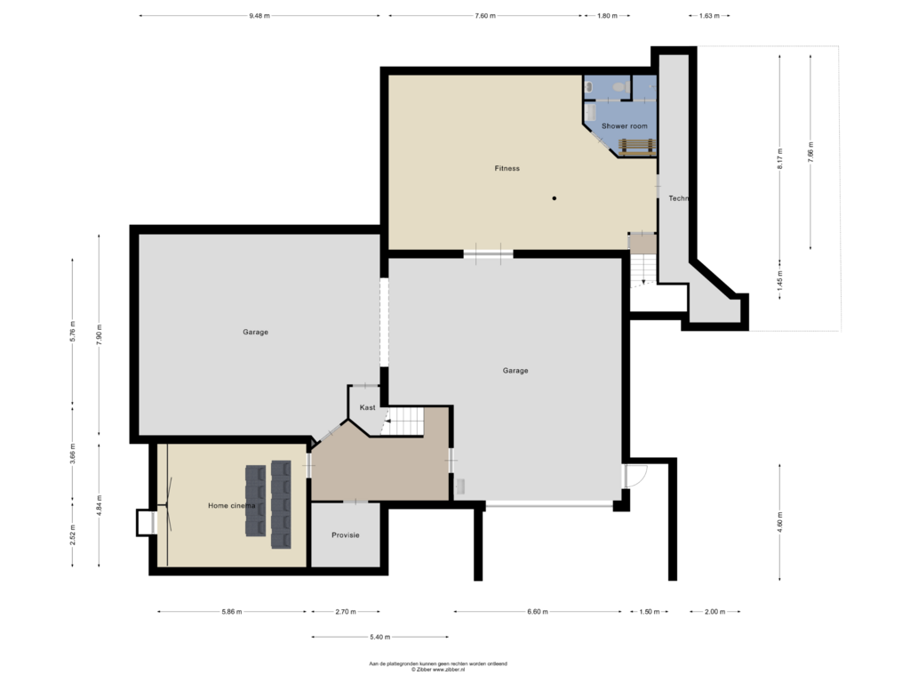 Bekijk plattegrond van Kelder van Vinklaan 10