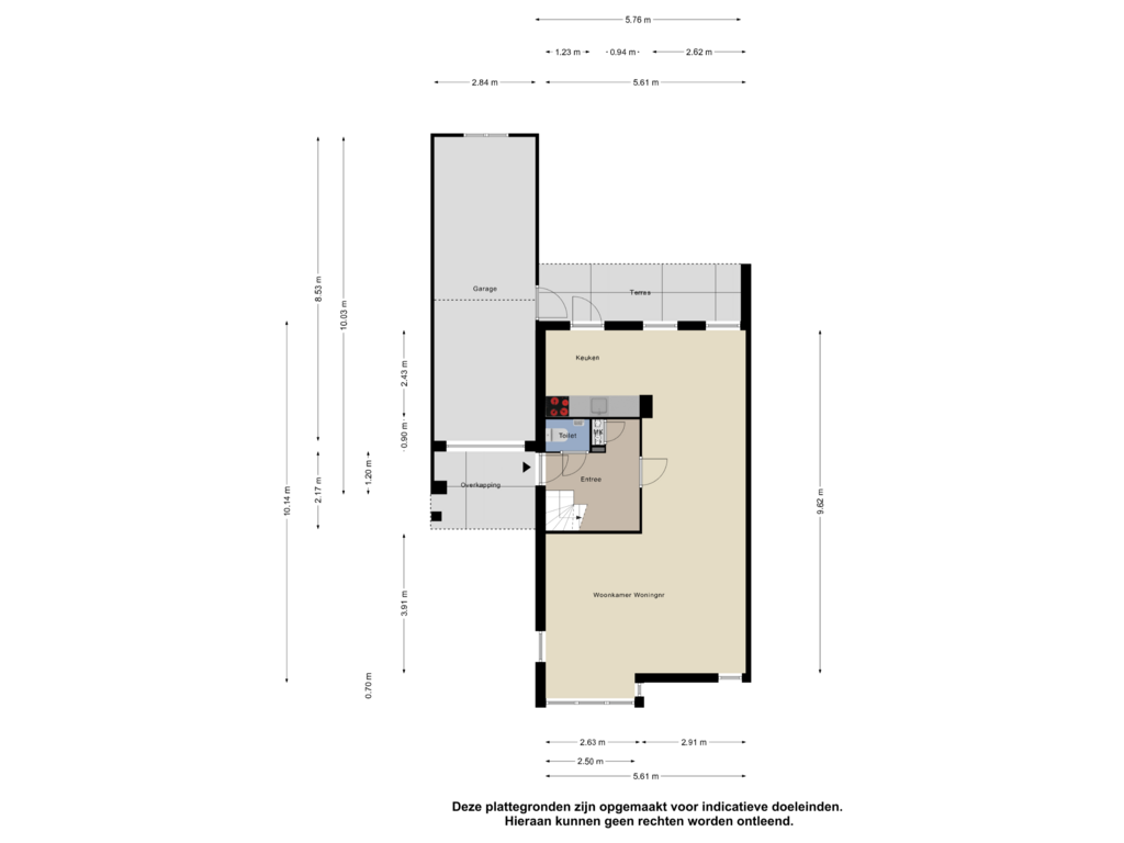 Bekijk plattegrond van Begane Grond van Klaproosweg 24