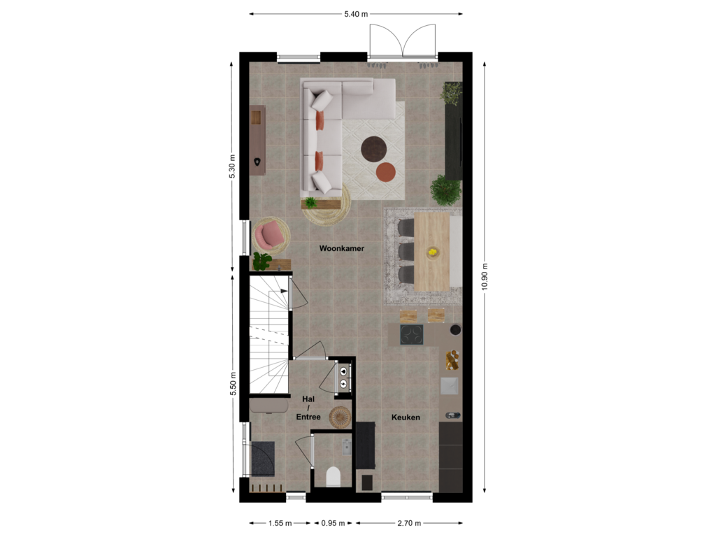 View floorplan of First floor of Waterlinie 156