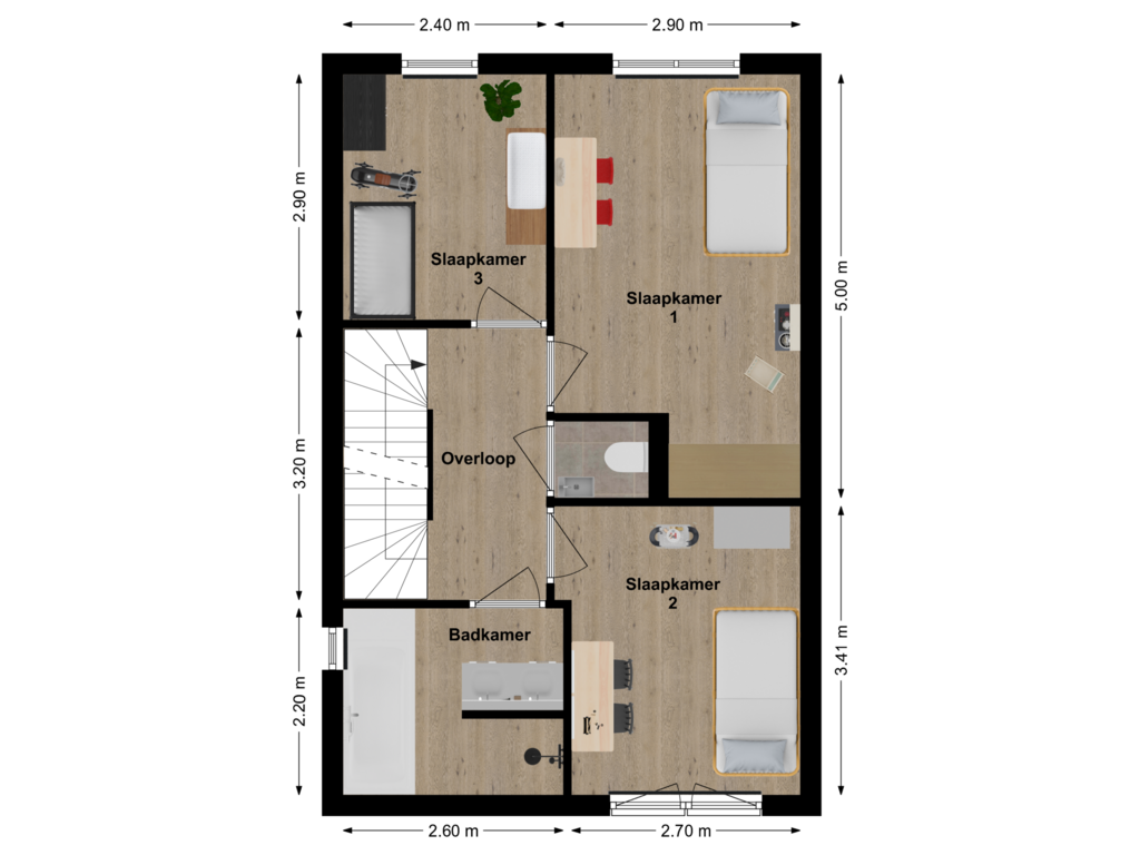 View floorplan of Floor 1 of Waterlinie 156