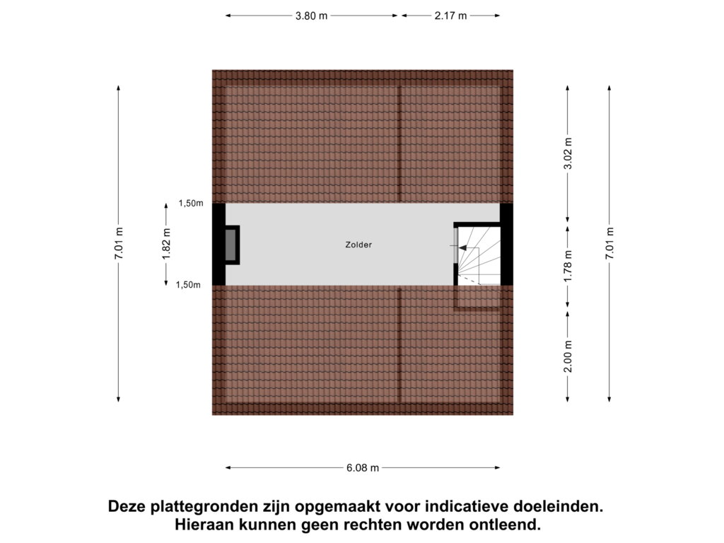 Bekijk plattegrond van Zolder van Margrietstraat 12