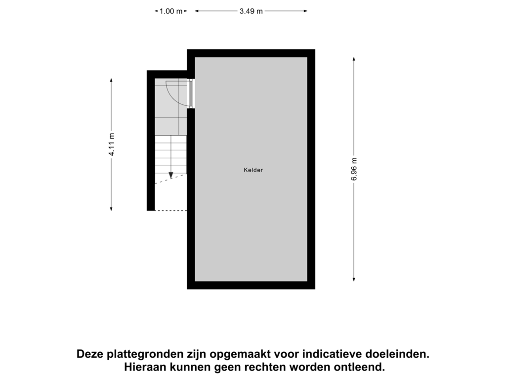 Bekijk plattegrond van Kelder van Margrietstraat 12