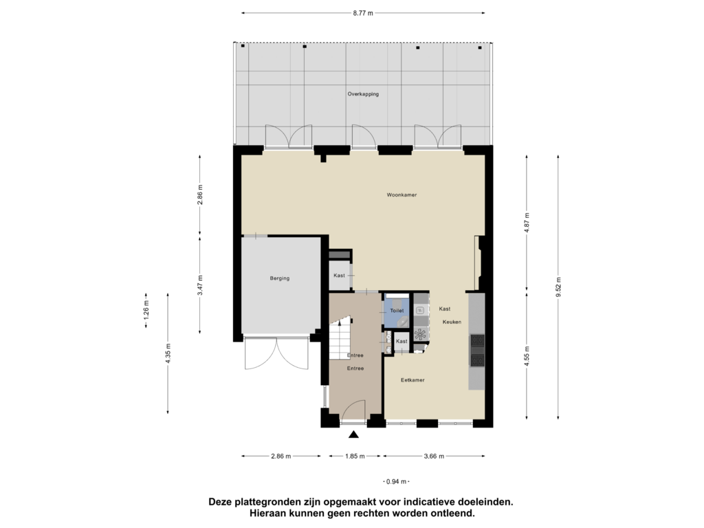 Bekijk plattegrond van Begane Grond van Bakshoeve 17