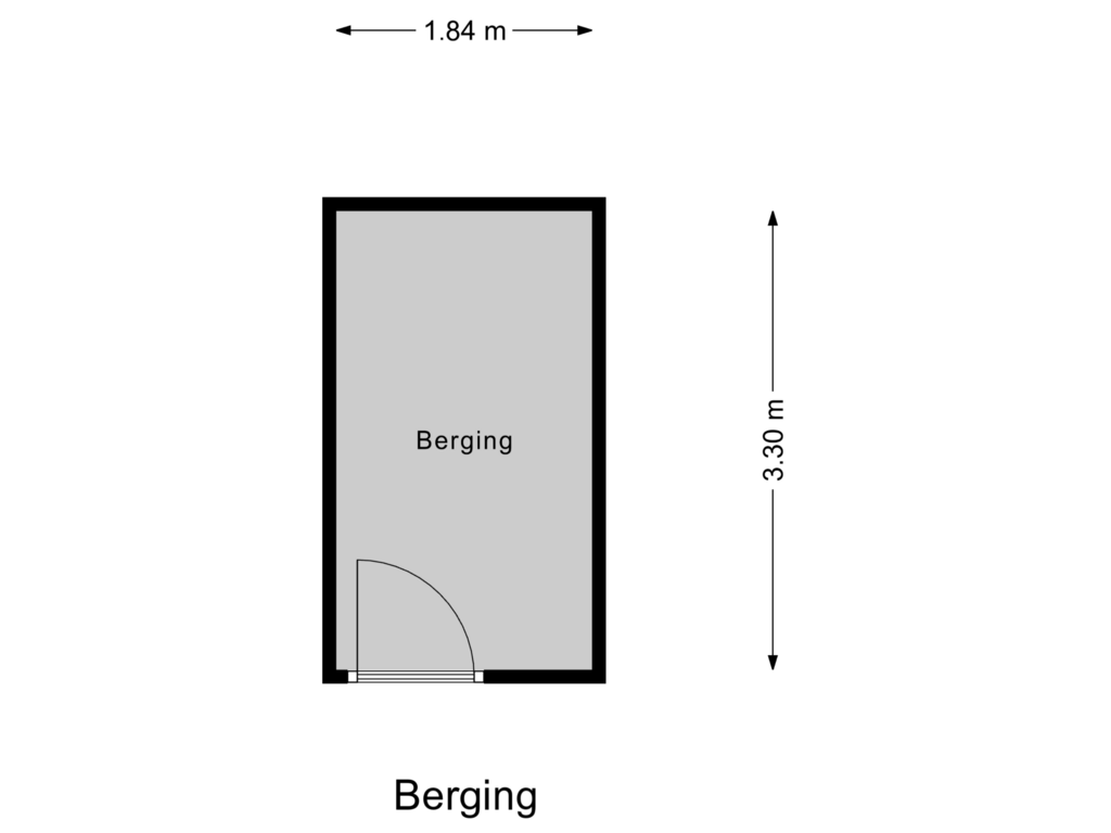 Bekijk plattegrond van Berging van Langeviele 61