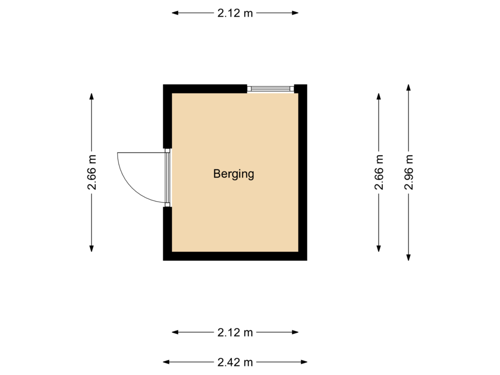 Bekijk plattegrond van Berging van Dorpsstraat 91