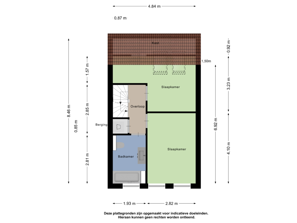 Bekijk plattegrond van Eerste Verdieping van Zevenkampse Ring 267