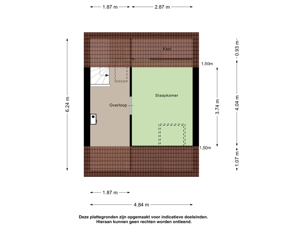 Bekijk plattegrond van Tweede Verdieping van Zevenkampse Ring 267