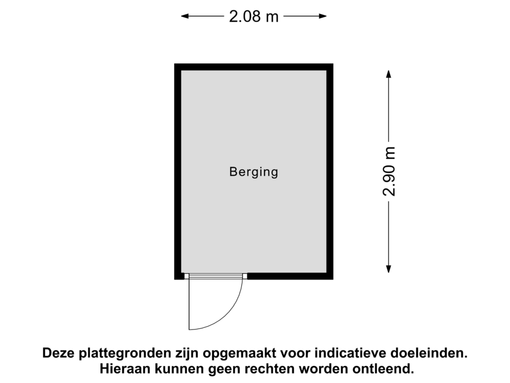 Bekijk plattegrond van Berging van Zevenkampse Ring 267