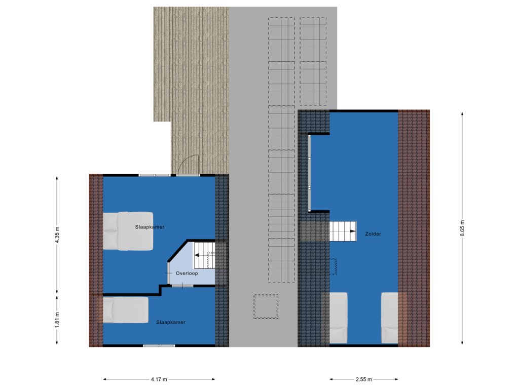 View floorplan of Verdieping of Verlorenkost 11