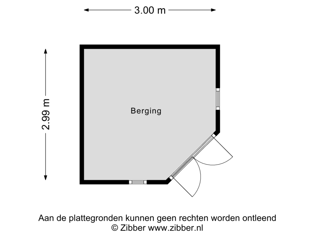 Bekijk plattegrond van Berging van Kervinkpolder 31