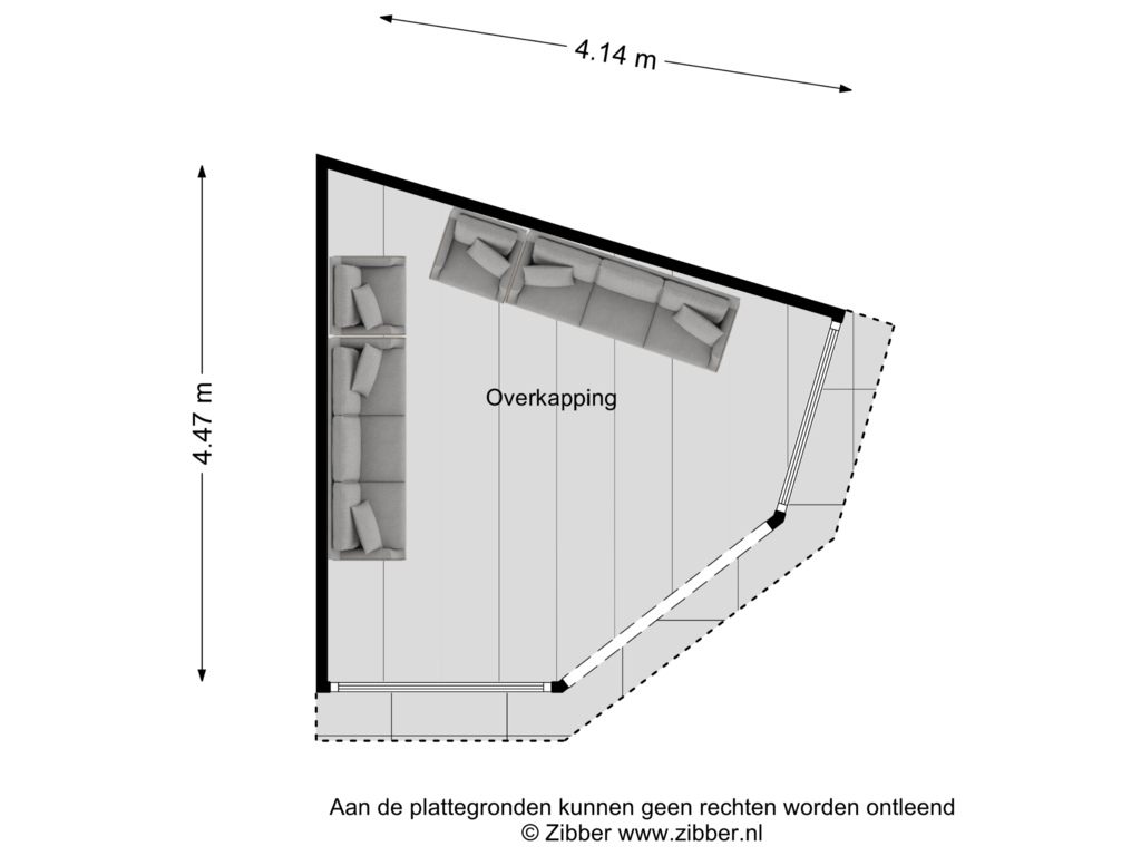 Bekijk plattegrond van Overkapping van Kervinkpolder 31