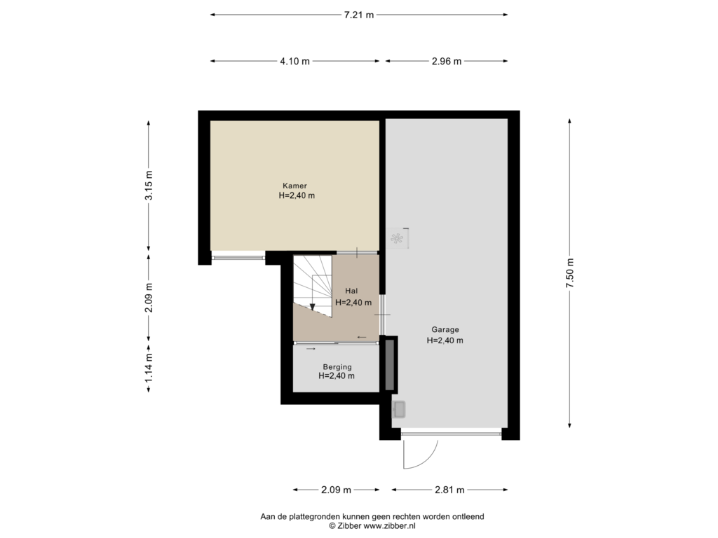 Bekijk plattegrond van Souterrain van De Bosrand 46