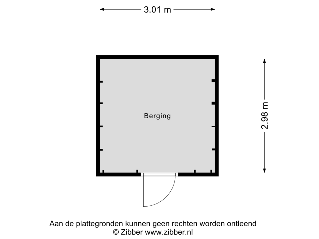 Bekijk plattegrond van Berging van De Bosrand 46