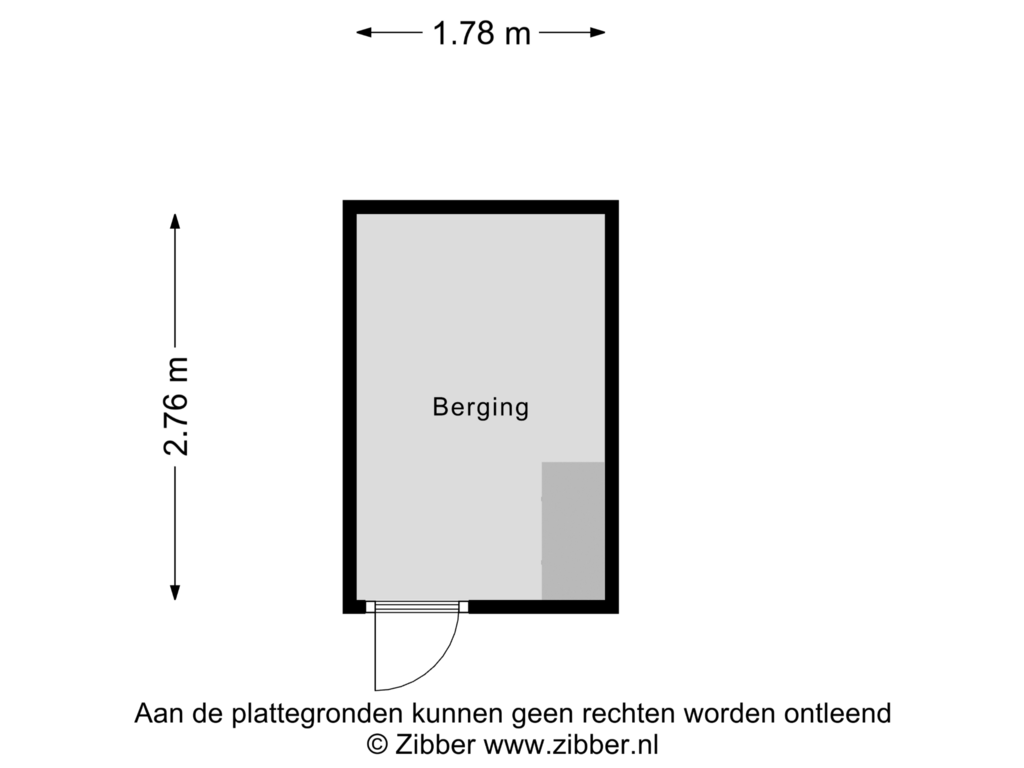 Bekijk plattegrond van Berging van De Kamp 8