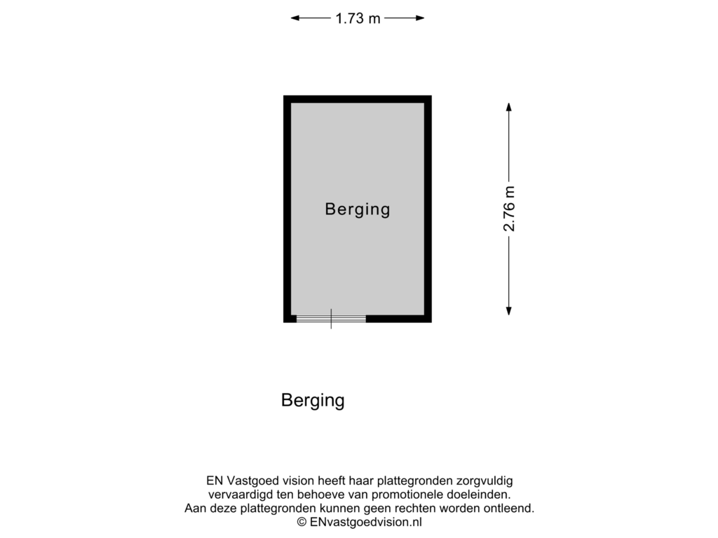 View floorplan of Berging of Begijnenweide 114