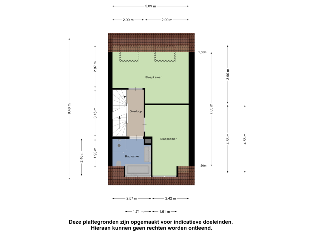 Bekijk plattegrond van Eerste Verdieping van Grind 5