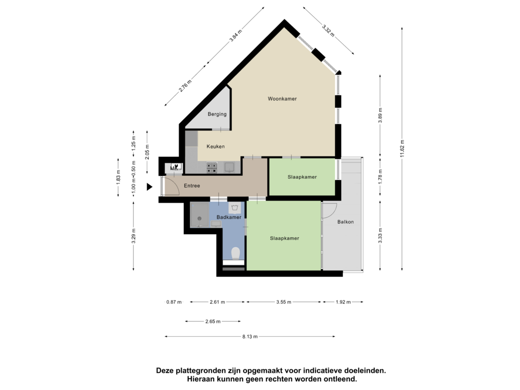 Bekijk plattegrond van Appartement van Mercuriuslaan 37