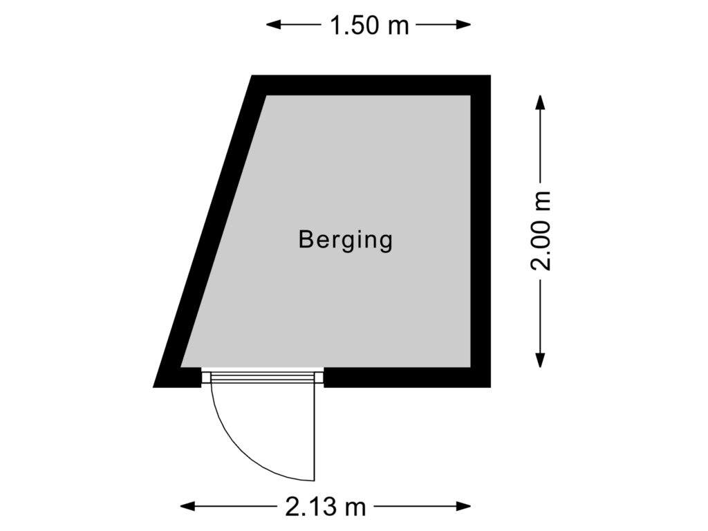 Bekijk plattegrond van Berging van Regenboog 35