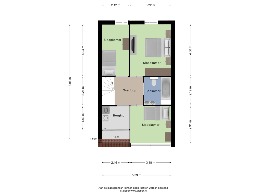 Bekijk plattegrond van Eerste verdieping van Daniël Ruynemanstraat 5