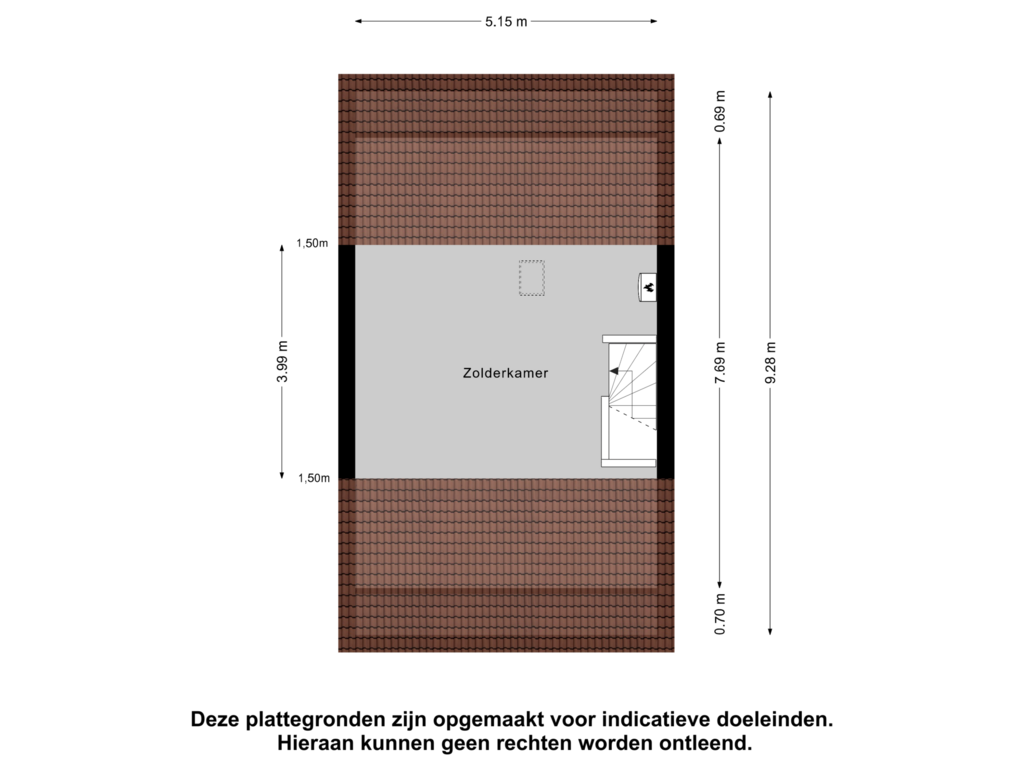 Bekijk plattegrond van Zolder van Weisterbeekstraat 27