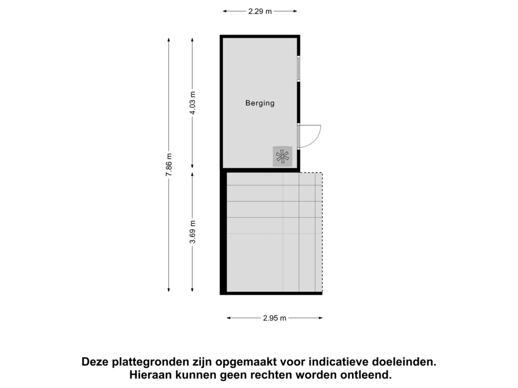 Bekijk plattegrond van Berging van Weisterbeekstraat 27