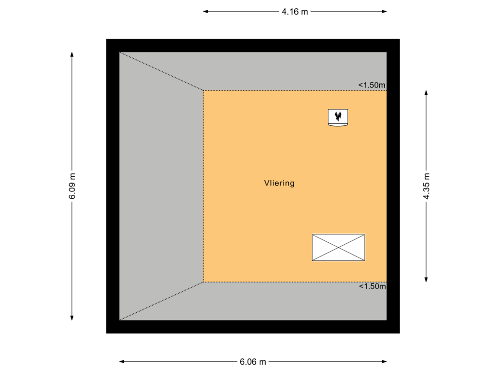 Bekijk plattegrond van Vliering van Sniederslaan 6-A