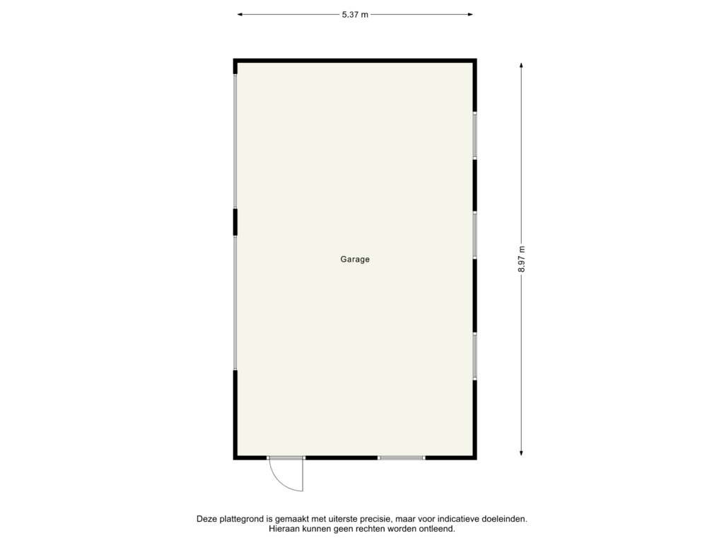 Bekijk plattegrond van Garage van Meester Nennstiehlweg 27