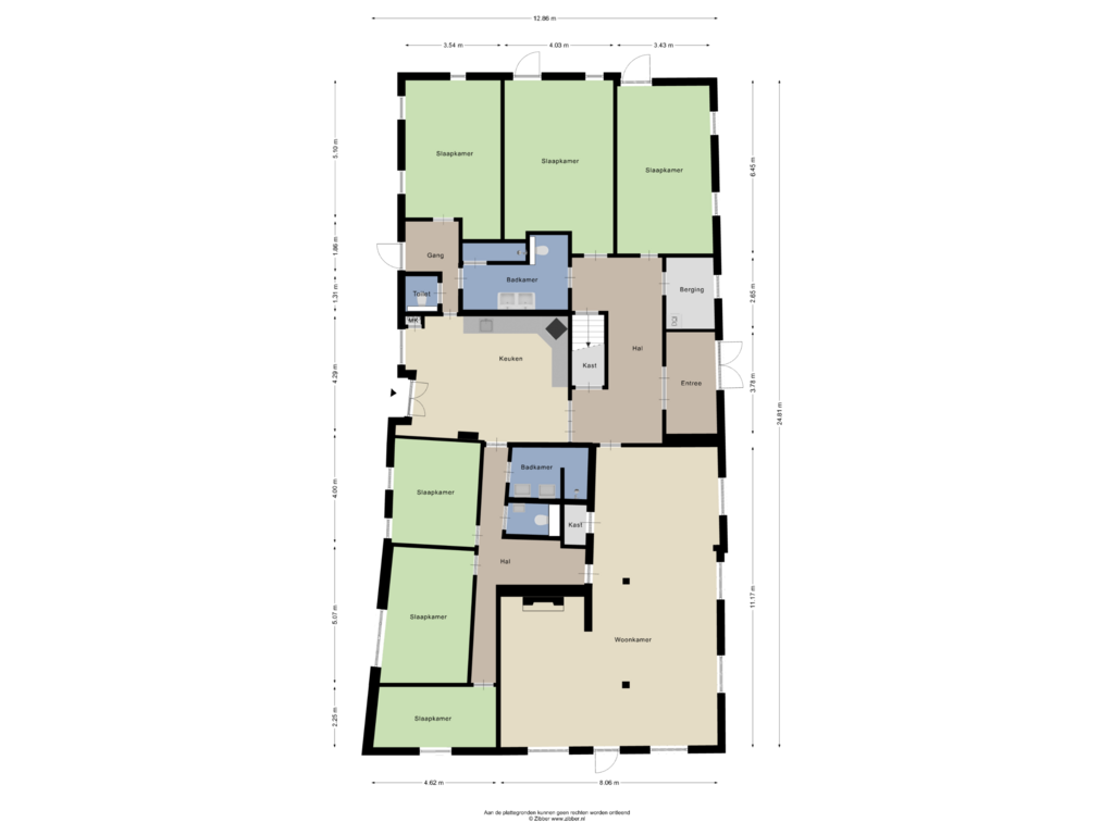 Bekijk plattegrond van Begane grond van Monseigneur van den Hurklaan 2