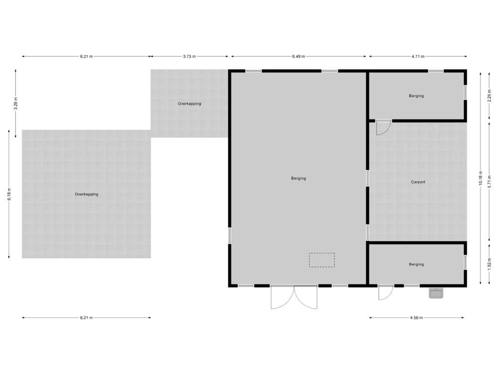 Bekijk plattegrond van Berging van Kerkpad 5