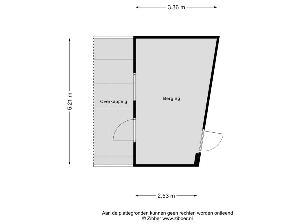 Bekijk plattegrond van Berging van Midwoldeplein 25